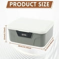 thumbnail image 2 of Lockable Storage Container Plastic Lockable Storage Box 4 Digit Password Storage Organizer High Security Lockable Storage Bin Sturdy Lockable Storage Bin Portable Locking Box for Home-gray-, 2 of 10
