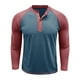 thumbnail image 4 of pstuiky camisetas de manga larga para hombre, Camisa informal de manga larga raglán con botones y parches lisos para hombre camisetas de hombre xxxl, 4 of 6