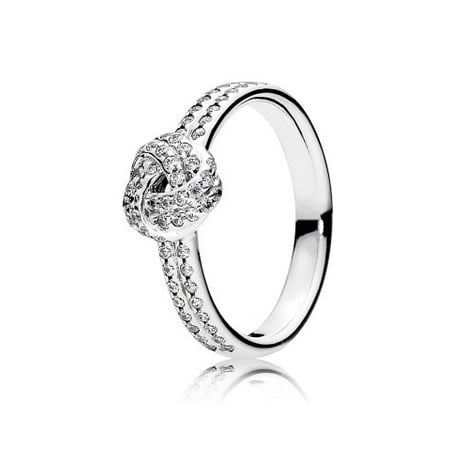 Sparkling Love Knot Clear CZ Ring Size 6 - 190997CZ-52
