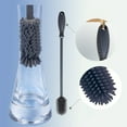 thumbnail image 4 of Silicone Bottle Cleaning Scrub Brush Cleaner Clean Scrubber for Hydro Flask Baby Water Vacuum Sports Bottle Thermos Vase Glassware Narrow Neck Containers Diameter Openings 12.5" Long Handle 2PCS, 4 of 4