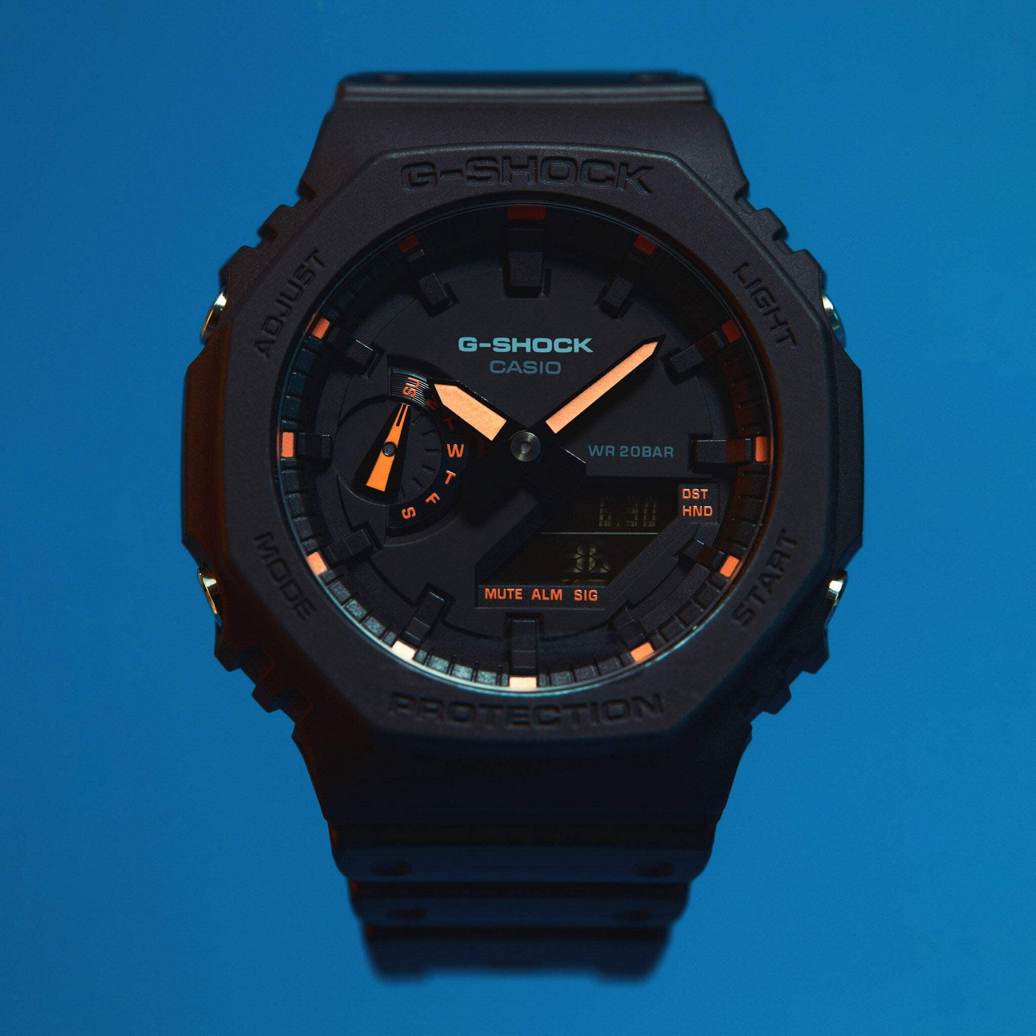 everyone × Casio G-Shock GAE-2100EV GA2100BCE-1A | All Black G-SHOCK Watch with Nylon Wrist Band