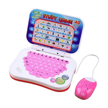 MesaSe Bilingual Early Educational Learning Machine Kids Laptop Toys with Mouse for ABC, Numbers, Words, Spelling, Maths, Music