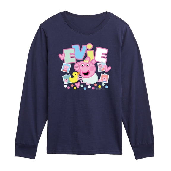 Peppa Pig - Evie Photos Toddler Long Sleeve Graphic T-Shirt