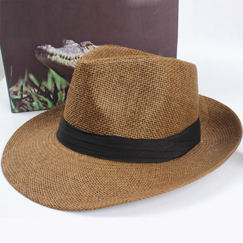 Summer Breathable Cool Straw Hat Wide Brim Panama Hat