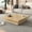 Natural, variant on Square Coffee Table with Sliding Top, Modern Lift Top Coffee Table with Hidden Storage, Walnut Wood Grain Veneer MDF Table for Living Room