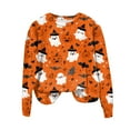 thumbnail image 4 of Towmus Halloween Sweatshirt for Women Casual Crewneck Long Sleeve Graphic Womens Sweatshirts, 4 of 5