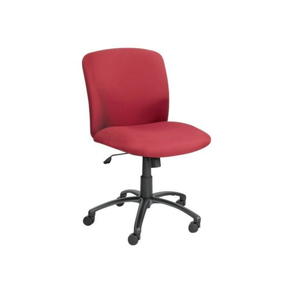 Safco Uber Big and Tall Mid Back - Chair - swivel - polyester - burgundy