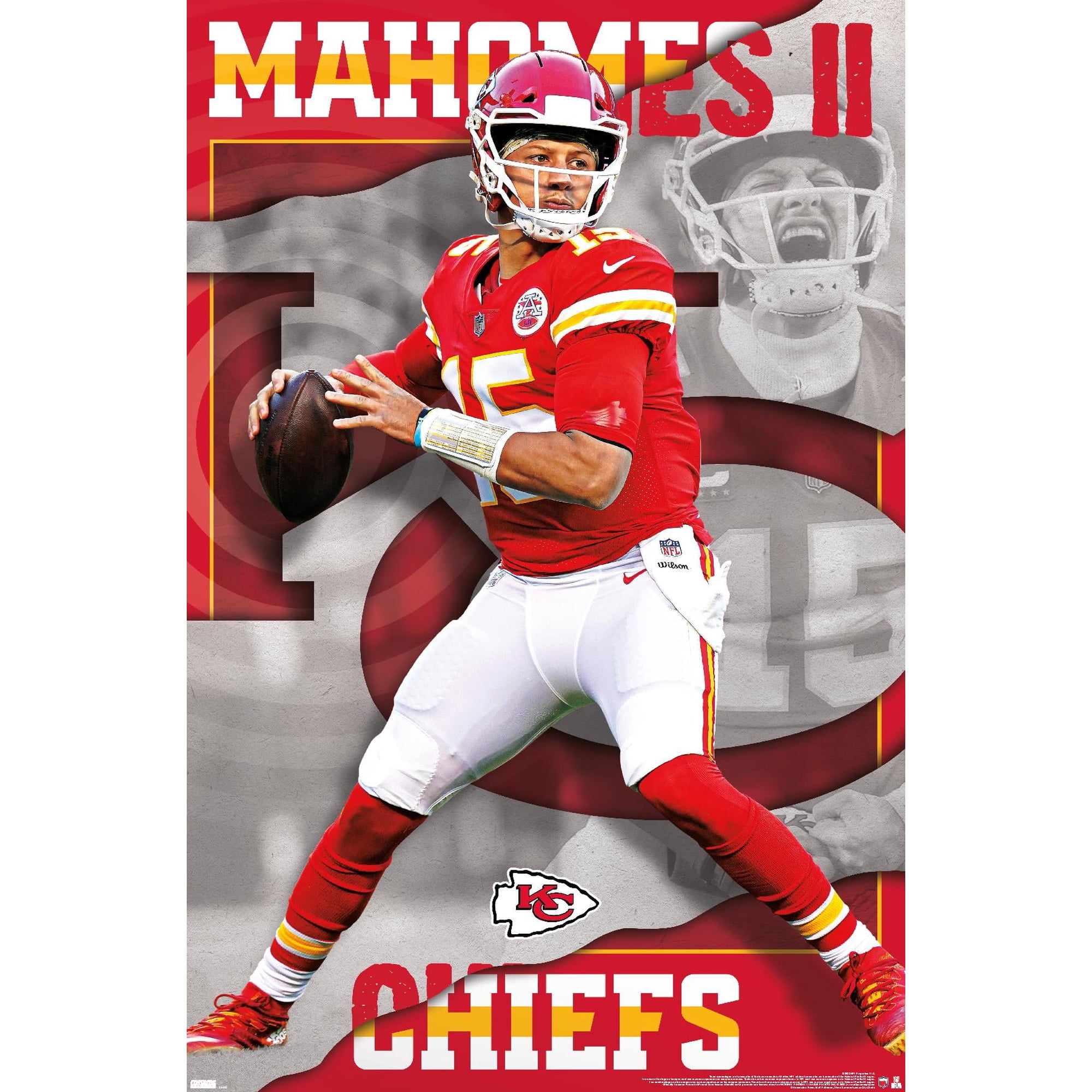 NFL Kansas City Chiefs - Patrick Mahomes II 22 Wall Poster, 22.375" x 34"