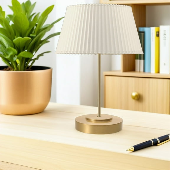 LOLIPPYY Elegant Vintage Style Round Lamp Stand Base with Copper Construction for Table Lamps