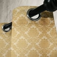 thumbnail image 4 of Ambesonne Damask Grommet Curtain, Classical Flower Design, 50" x 54", Mustard Amber, 4 of 6