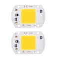 thumbnail image 3 of uds AC220V 20W fuente de luces de chips LED COB integrados de alta potencia brillante de aluminio (blanco cálido), 3 of 8