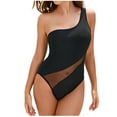 thumbnail image 2 of Idoravan Women's One Piece Swimsuit Clearance Summer Women Fashion Bikini With Chest Pad Without Steel Support Sexy Strap Split Swimsuit, 2 of 7