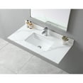 thumbnail image 5 of Leavader Ceramic White and Gold 43-inch Bathroom Vanity Top, 5 of 10