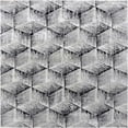 thumbnail image 1 of Ahgly Company Machine Washable Indoor Square Industrial Modern Ash Gray Area Rugs, 4' Square, 1 of 7