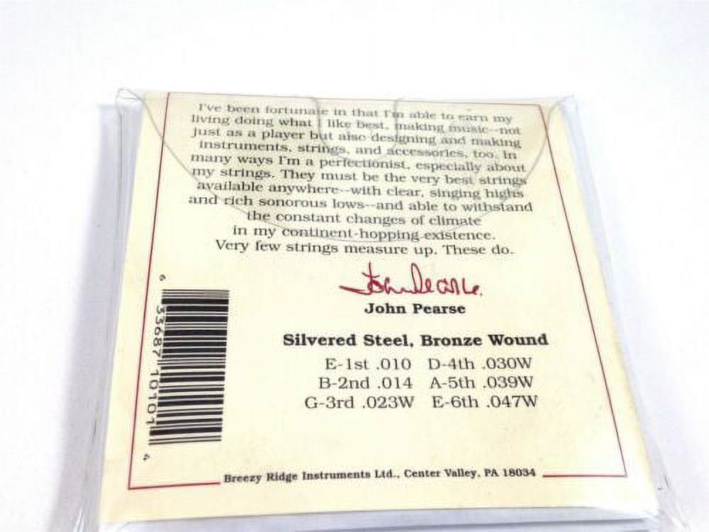 John Pearse Guitar Strings 3 Pack Acoustic 80/20 Bronze Wound Extra Light #100XL