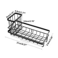 thumbnail image 4 of Organizador de fregadero Unique Bargains Soporte de esponja para fregadero Soporte para cepillo Cocina Negro 8,27 x 3,50 x 2,52 pulgadas, 4 of 7