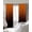 Orange, variant on Burnt Orange Black Ombre Blackout Curtains for Bedroom/Living Room, Thermal Insulated Kitchen Curtains, Modern Abstract Striped Gradient Grommet Darkening Window Treatment Drapes 42"x84"x2