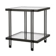 thumbnail image 4 of Henn&Hart 20" Blackened Bronze Metal/Glass Side Table, 4 of 9