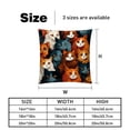 thumbnail image 5 of Cat Velvet Throw Pillow Covers Inserts in 16x16, 18x18, and 20x20 Inches - Set of 2 - Unique Patterns for Throw Pillow Covers for All Occasions, 5 of 6