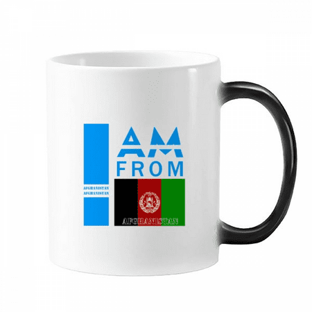 

I Am From Afghanistan Art Deco Fashion Mug Changing Color Cup Morphing Heat Sensitive 12oz