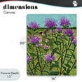 thumbnail image 4 of Stupell Industries Modern Ruby Throated Hummingbird & Beebalm Canvas Art, 16 x 20, by Sarah Waldron Kimball, 4 of 8