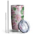 thumbnail image 2 of 20 Oz Pioneer Flower Coffee Tumbler Double Wall Insulated Stainless Steel Water Bottle | Metal Reusable Thermoses Flask with Cup Cap | Leak & Sweat Proof with Anti-Dust Lid, 2 of 7