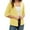Yellow, variant on Women's Cardigan Solid Color Knitted Jacket Solid Color Cotton Pocket Cardigan Outer Sweater Cardigan,Black Women's Cardigan M