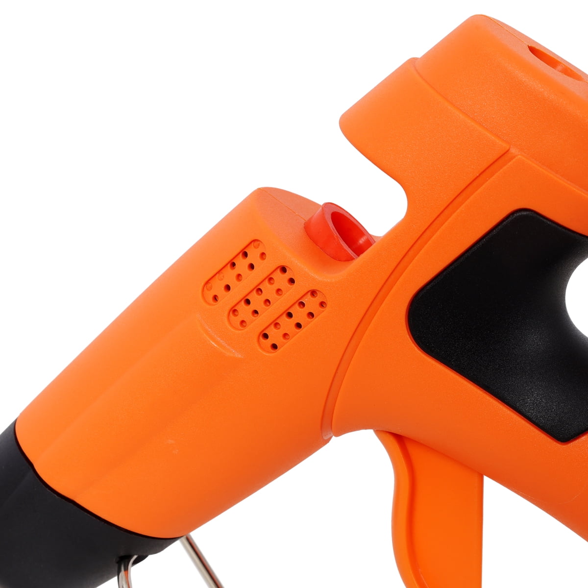 LuckyNote 150W Hot Glue Gun with 4 Nozzles & 24 Glue Sticks, Professional DIY Craft Repair Thermo Tool, Orange