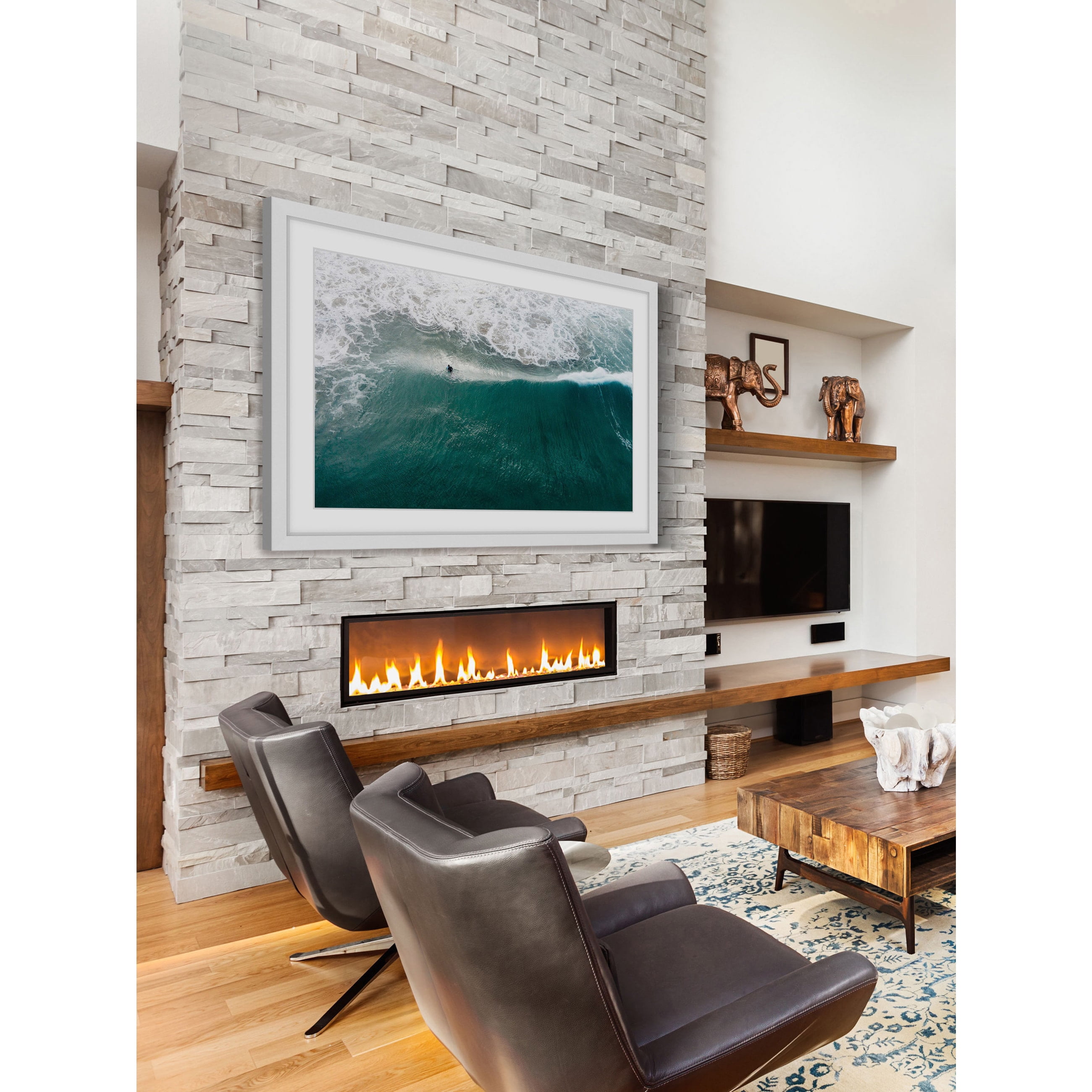 Marmont Hill "Catch That Wave" by Karolis Janulis Framed Painting Print