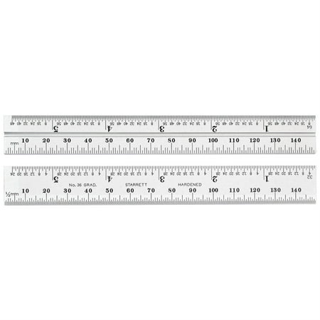 B150-36 Inch and Millimeter Blade Only for Combination Square, Set and Bevel Protractor