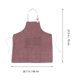 thumbnail image 2 of unbranded Delantal De Servicio Y Cocina En Tela De Y Lino Café Con Bolsillos, 2 of 6