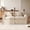 Cream, variant on Kslysuty Modern Loveseat Sofa Couch, Upholstered Comfy Sofa with Pillows & Armrests, Deep Seating Couch with Removable Cover for Living Room Bedroom Apartment Office Small Spaces,Green