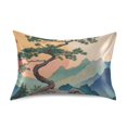 thumbnail image 7 of Yayeee Pillowcase Queen Size Set of 2 Satin Wrinkle Resistant Pillow Case, Pine Tree at Dawn, 7 of 7