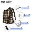 thumbnail image 5 of Casual Canvas Backpack Without Interlayer Large Capacity Stick Bag Design For Outdoor Shopping Office Outdoor Sports Saddlebrown Buffalo Plaid Check Tartan Scotland_4 Medium, 5 of 7