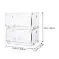 thumbnail image 2 of 2pcs Hollow Handle Sundries Organizing Rack Tabletop Stackable Storage Rack, 2 of 6