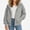 Gray, variant on ITSAME Girls Zip Up Hoodie (5-16) Loose Fit Long Sleeve Casual Hooded Sweatshirt with Pockets Size 9