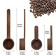 thumbnail image 2 of Ventas promocionales Paquete de 2 cucharas de café de madera con forma de grano de café, 2 of 5