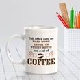 thumbnail image 3 of This Office Runs On Hard Work Laughter Sticky Notes And A Lot Of Coffee 11oz Ceramic Coffee Mug | Funny Coffee Cups, 3 of 6