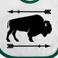 thumbnail image 4 of Inktastic Buffalo Cute Animal Western Boys or Girls Baby Bib, 4 of 4