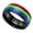 Black, variant on Men Stainless Steel Pride Ring 8mm LGBT Gay Lesbian Rainbow Wedding Promise Band Rings Black Size 7
