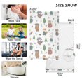 thumbnail image 2 of Cartoon Animals in Forest Cotton Face Towels Absorbent Hand Towel Soft Bathroom Towel for Kitchen Hotel Decoration, 2 of 7
