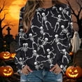 thumbnail image 2 of Kezqiaxn Halloween Costumes for Women Fashion Long Sleeve Casual Pullover Tops Womens Crewneck Sweatshirt Fall Clothes, 2 of 6