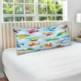 thumbnail image 5 of GZHJMY Cute Little Plane Body Pillow Cover with Zipper, Soft and Cozy Fuzzy Fleece Body Pillow Case Cover 21 x 54 in,Plush Long Body Pillow Pillowcase Home Decor, 5 of 7