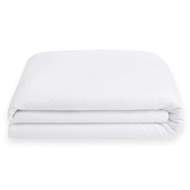 Sleepgram Protège-Matelas en Coton Respirant et Anti-Transpiration, Lit Simple, Blanc