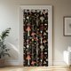 thumbnail image 1 of Bohemian Style Polyester Door Curtain with Plastic Ring Colorful Mushroom 2000x1000mm, 1 of 7