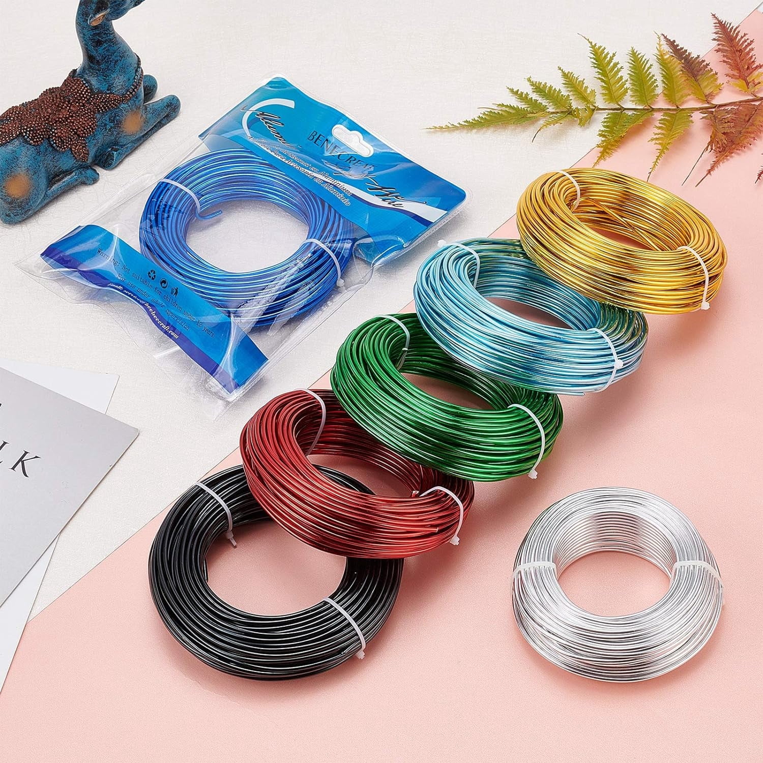 82 Feet 9 Gauge Aluminum Wire Bendable Jewelry Craft Wire for Bonsai Trees Floral Arts Crafts Making Black diy