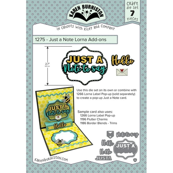 Karen Burniston Dies-Just a Note Lorna Add-ons