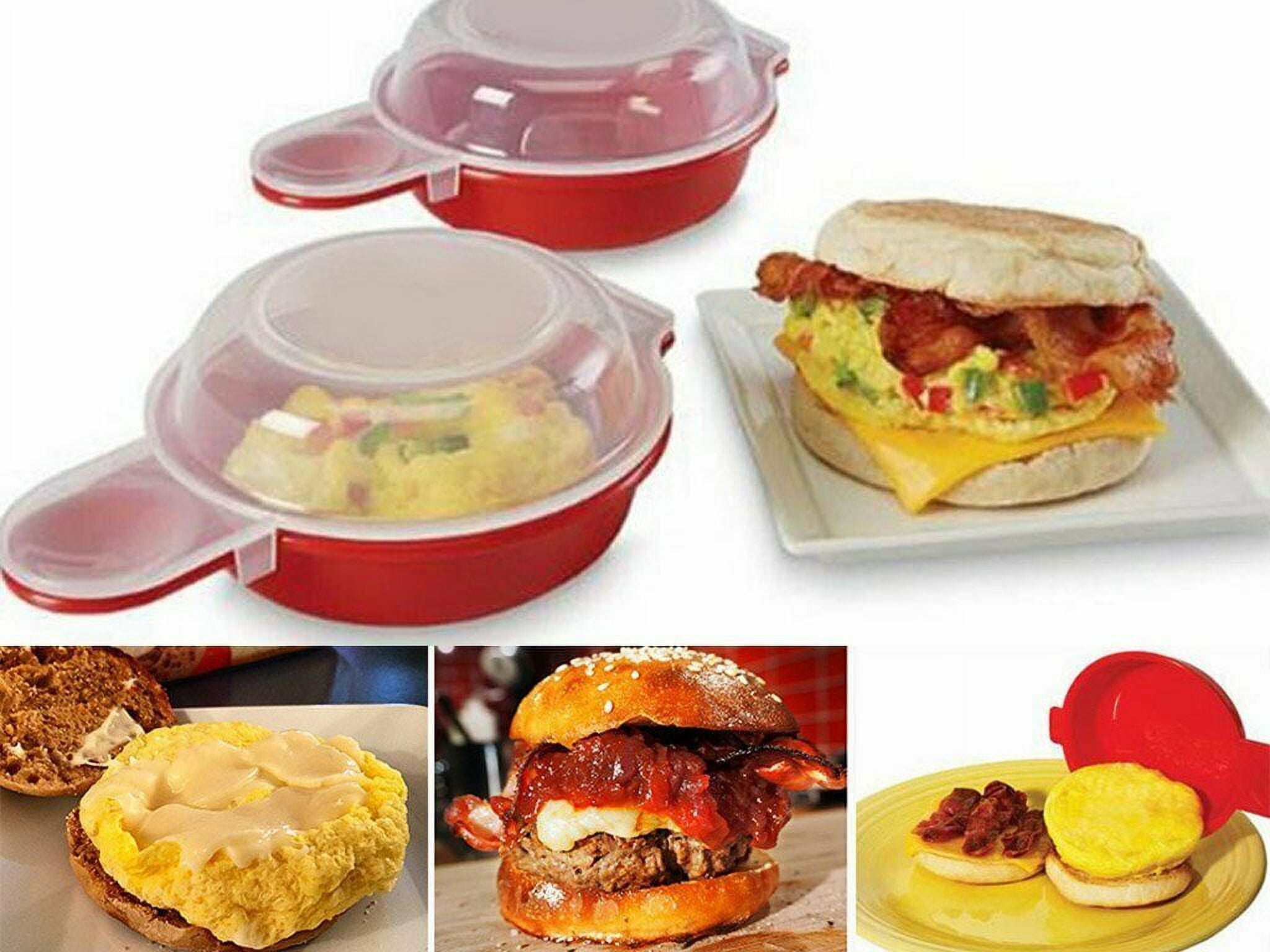 Microwave Egg Cooker for Sandwiches & Omelets – BPA-Free Microwave Egg  Poacher, Fried Egg Maker, Omelet Maker, & Scrambled Egg Cooker – Cooks 2-3  eggs