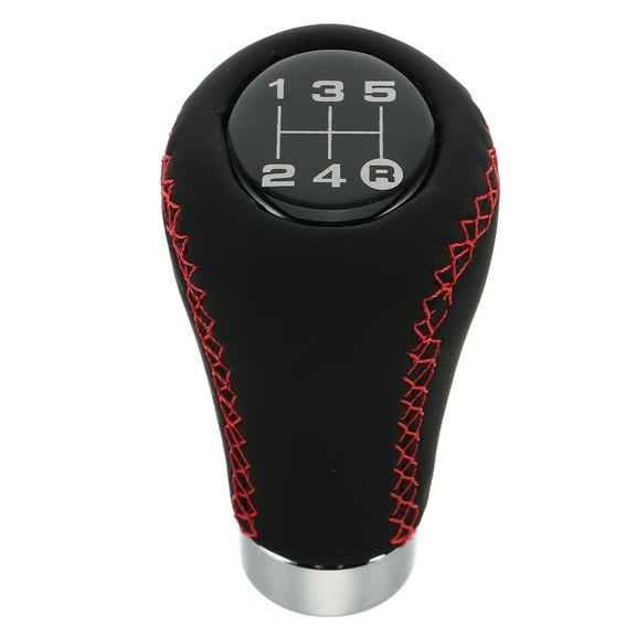 WHAMVOX Durable Aluminum Alloy Gear Shift Knob with PU Cover for Car Universal Fit Multi Color 5 Speed