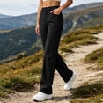 thumbnail image 2 of VBVC Women's Straight Leg Work Pants , Button Fly Travel Trousers For Women , Ladies' Athletic Hiking Pants with Pockets, Black , S-3XL, 2 of 10